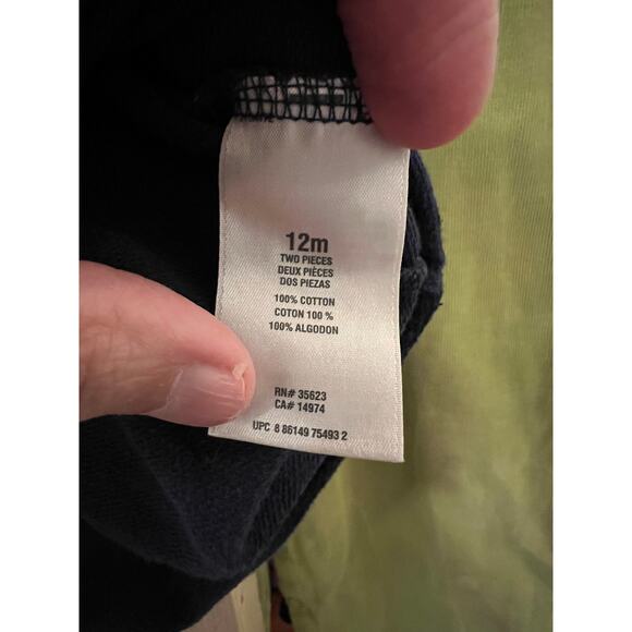 Carter’s 12M Navy Sailboat Dress 100% Cotton Nautical Summer - Picture 4 of 5